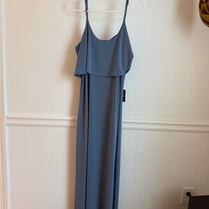 Express Slate Blue Maxi Dress NWT